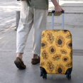 thumbnail image 3 of Yellow Black Polka Dot Sunflower Pattern Luggage Cover Fashion Suitcase Cover Baggage Covers Fit 25-28 Inch Luggage (Go Travel), 3 of 5