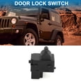 thumbnail image 3 of Interruptor de bloqueo de puerta de automóvil Unique Bargains No.4602678AB para Jeep Wrangler 2007-2010 Plástico Metal Negro, 3 of 6