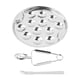 thumbnail image 1 of Juego de platos para caracoles, plato de comida, pinza para concha, herramientas para comer mariscos, accesorio de cocina, plato con base para, 1 of 9