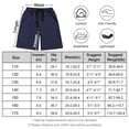 thumbnail image 6 of BIG ELEPHANT 2 PCS Boys' Athletic Shorts with Pockets and Adjustable Drawstring. Sizes Range from XS to XXXL, 6 of 10