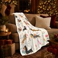 thumbnail image 3 of Autumn Dachshund Garden Gifts, Playful Pet Portrait Pattern, Warm Flannel Blanket for Living Room and Bedroom, Dog Lovers Thanksgiving Gift, Pet Lover Home Decor, 3 of 9