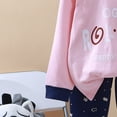 thumbnail image 6 of NIEWTR Toddler Baby Boy Clothes Sweatshirt Long Sleeve Shirt Top Pants Fall Outfit Fall Winter Set for 0 6 12 18 24 M 1t 2t 3t 4t 5t 6t,Pink,3-6 Months, 6 of 7