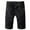 Black, variant on IROINNID Bermuda for Men Summer Short Micro Elastic Short Zipper Open Five Point Short Half Shorts Jeans,Black