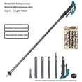 thumbnail image 3 of Multifunctional 5-joint aluminum alloy trekking pole Outdoor telescopic folding hiking pole lightweight mountaineering cane, 3 of 11