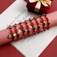 thumbnail image 5 of GKNET Christmas Tree Santa Claus Bead Handmade Braided Bracelet Bangle Women Jewelry-#7, 5 of 8