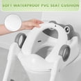 thumbnail image 2 of Frog Toilet Seat, Potty Training Toilet Seat for Toddler, Upgrade Potty Training 2 in 1 Toddler Toilet Seat for Boys Girls,Waterproof Soft Mat Non-slip Step Stool, 2 of 4