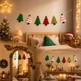 thumbnail image 4 of Christmas Tree Shaped Garland Banner, Felt Christmas Tree Hanging Bunting with Star Topper, Multicolor Xmas Tree Pendant Garland for Mantel Wall Fireplace Holiday Party Decoration, 4 of 8