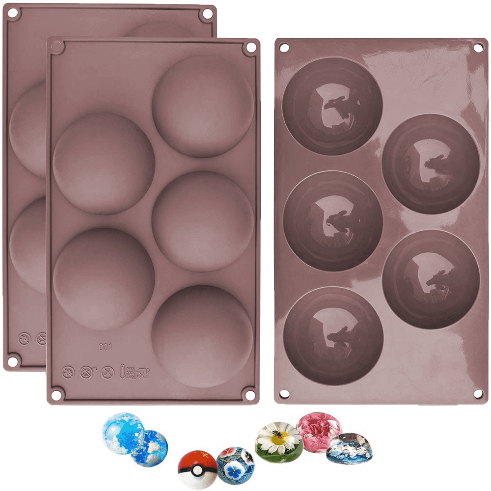 Details about   2 Pack 6-Cavity Heart-shaped Silicone Mold Chocolate Cake Cookie Baking Molds