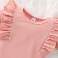 thumbnail image 4 of Toddler Baby Girl Clothes Cute Outfits Girls Winter Long Sleeve Ribbed Tops Flower Suspender Dress Set 2PCS Set Kids Cute Girls Outfits Clothing12-18 Months, 4 of 6