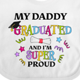 thumbnail image 4 of Inktastic My Daddy Graduated and I'm Super Proud Boys or Girls Baby Bib, 4 of 4