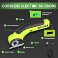 thumbnail image 3 of Steelite Cordless Electric Scissors,Electric Cardboard Cutter,4V Rechargeable Box Cutter with Replacement Blade & Storage Bag,Power Rotary Cutter for Cardboard, Fabric, Carpet, Leather, Plastic, 3 of 8
