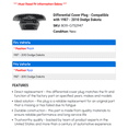 thumbnail image 2 of Differential Cover Plug - Compatible with 1987 - 2010 Dodge Dakota - Dorman, 2 of 2