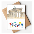 thumbnail image 1 of Tarjeta de felicitación Unbranded puerta de Brandeburgo Alemania Oriental, 1 of 4