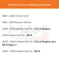 thumbnail image 2 of Max Advanced Brakes - Brake Kit for 2000 2001 2002 2003 2004 2005 2006 Nissan Sentra 1995-2001 Altima Infiniti G20 Front Replacement Cross Drilled Disc Brake Rotors and Ceramic Brake Pads, 2 of 9
