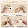 thumbnail image 4 of Electric Nail Clipper for Hand Tremors,Elderly, Arthritis,Parkinsons Aids for Living, Automatic Electric Nail Trimmer for Weak Hand Grip & Handicapped, Gifts for Adults Seniors Mother Father(Blue), 4 of 7