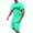 Mint Green, variant on Men's 2 Piece Outfits Los Angeles Letter Graphic Short Sleeve Crewneck T-Shirt and Drawstring Shorts Set Summer Casual Tracksuits with Pockets Red XXL