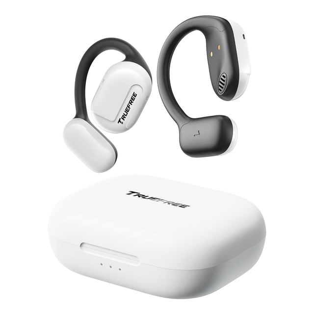 Auriculares Open Ear truefree O1 Bluetooth 5.3 inalámbricos blancos
