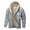 A Grey, variant on Mens Jesus Hoodies Fleece Lined Christian Cross Zip Up Thick Heavyweight Jackets Winter Warm Black L