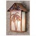 thumbnail image 2 of Meyda Tiffany 77967 Tropical Floral - 1 Light Palm Tree Wall Sconce   Vintage Copper Finish with Clear Glass, 2 of 2
