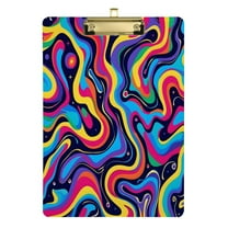 Abstract Liquid Print Acrylic Clipboards A4 Standard Letter Size Clipboard 12.5" X 9" Clip Board for Students Teacher Office