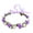 White purple, variant on Aellinatey Flower Crown Floral Wreath Headband Garland Bohemian Wedding Bridal Headwear