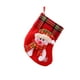 thumbnail image 1 of Ounissouiy Árbol de Navidad decoración lindo oso de Papá Noel rejilla roja medias de Navidad soporte para dulces Goodie bolsa colgante fiesta Kits de decoración para fiestas Muñeco de nieve, 1 of 6