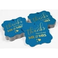 thumbnail image 4 of Inkdotpot Thanks From The New Wedding Bottle Tag Real Gold Foil Favor Bracket Shape Hang Tags Pack Of 100, 4 of 7