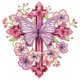 thumbnail image 1 of 5D DIY Taladro Parcial en Forma Especial Mariposa Crucifijo 30x30cm, 1 of 9