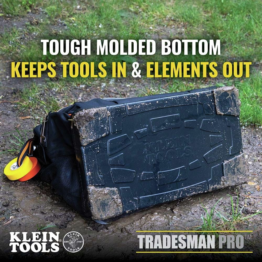 Klein Tools 55469-8 - Tradesman Pro 42-Pocket Wide-Open Tool Bag