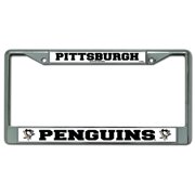Pittsburgh Hockey Penguin's Metal License Plate Frame