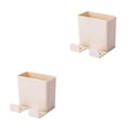 thumbnail image 3 of jesticaly Mobile Phone Holder Smartphone Hanging Storage Rack Wall Mounted Wall Mounted Remote Control Organizer Stand beige 2Set, 3 of 6