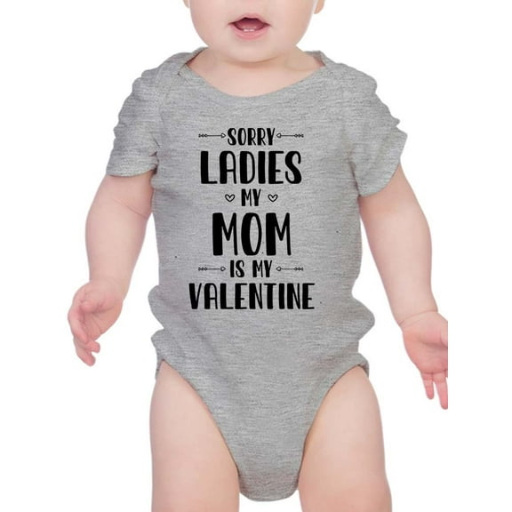 Smartprints Infants Graphic Bodysuit - My Mom Is My Valentine - Regular Fit 100% Cotton