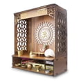 thumbnail image 4 of Devyom Wooden Temple Pooja Stand for Home Office with LED Spot Light, 4 of 4