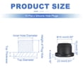 thumbnail image 2 of Uxcell 15 Pcs Tapón de Silicona en Forma de T, Diámetro 15 mm/0.59 Pulgadas, Tapón de Silicona Impermeable Reutilizable, Tapón de Sellado Sólido para Agujeros Redondos en Equipos de Tuberías, Negro, 2 of 7