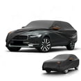 thumbnail image 1 of Funda para automóvil impermeable para todo clima, protección exterior completa contra el sol y la lluvia, con tiras reflectantes, negra para Volvo V90, 1 of 5