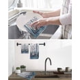 thumbnail image 5 of Blue Spring Floral Kitchen Dish Towels for Drying Dishes Set of 4, Summer Butterfly Farmhouse Waffle Weave Microfiber Hand Tea Bathroom Towels Quick Dry & Absorbent Towel 15.7x23.6, 5 of 7