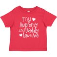 thumbnail image 3 of Inktastic Mommy and Daddy Love Me Valentine Boys or Girls Baby T-Shirt, 3 of 5