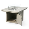 thumbnail image 4 of WestinTrends Helios 46" Modern Outdoor 55,000 BTU Patio Gas Propane Rectangle Deck Fire Pit Table (Rocks Not Included), Sand, 4 of 14