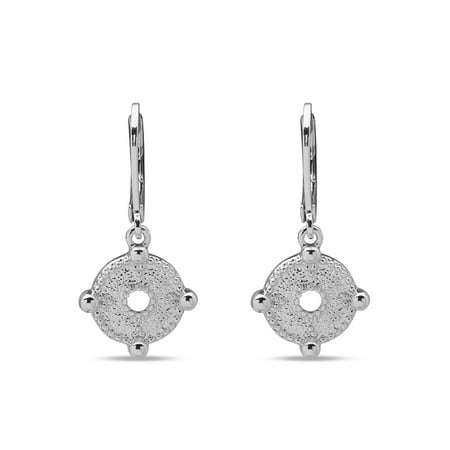 Gloria Vanderbilt Women's Sterling Silver Circle Drop Earrings