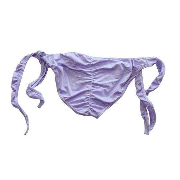 Flirtzy Flirtzy 15008Lavender Lycra Lined Tie Sides Ruched Scrunch