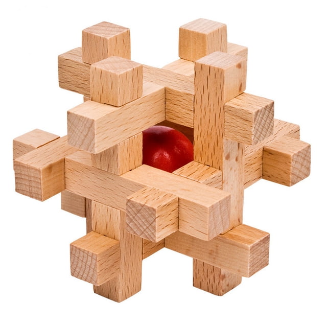 Bloques de construcción de mortaja y espiga para adultos mayores de 6 años de madera para estudiantes de escuela primaria, juguetes educativos, cerradura Luban, cerradura Kong Ming
