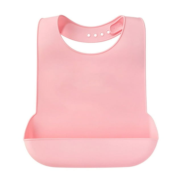 Adult Bib For Eating And Drooling Protection Adjustable Hook Loop Closure Washable Silicone Material 20.47 in x 14.17 in
