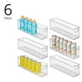 thumbnail image 2 of mDesign Plastic Kitchen Pantry Storage Organizer Bin with Handles, 6 Pack, Clear, 2 of 9