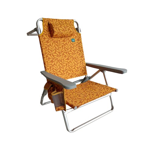 Bliss Hammocks Folding Beach Chair W/ Towel Rack & Cup Holder, 5
