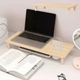 thumbnail image 1 of RKSTN storage shelves Compact Computer Monitor Stand Screen Elevation Desk Stand Desktop Height-Adjustable Base, 1 of 5