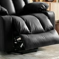 thumbnail image 3 of INGALIK Large Power Lift Recliner Chair with Heating and Massage, Breathable Leather Electric Lift Assist Recliner for Living Room with USB Charge, Cup Holders (Black), 3 of 18
