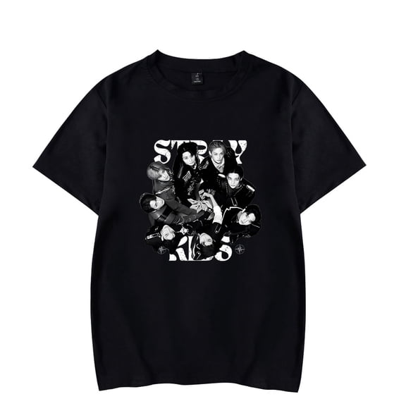 Stray Kids Top T-shirt Unisex Casual New Fashion Summer Short-Sleeved T-shirt