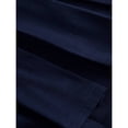 thumbnail image 3 of Navy Blue Long Sleeve Knit Dress With White Collar And Belted Waist, 3 of 4