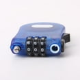 thumbnail image 5 of Retractable Combination Code Steel Security Padlock Blue, 5 of 8