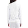 thumbnail image 3 of DuoJiaJ Women's Solid Color Long Sleeve Turtleneck Bottoming Shirt Ladies Thermal Underwear White M, 3 of 4